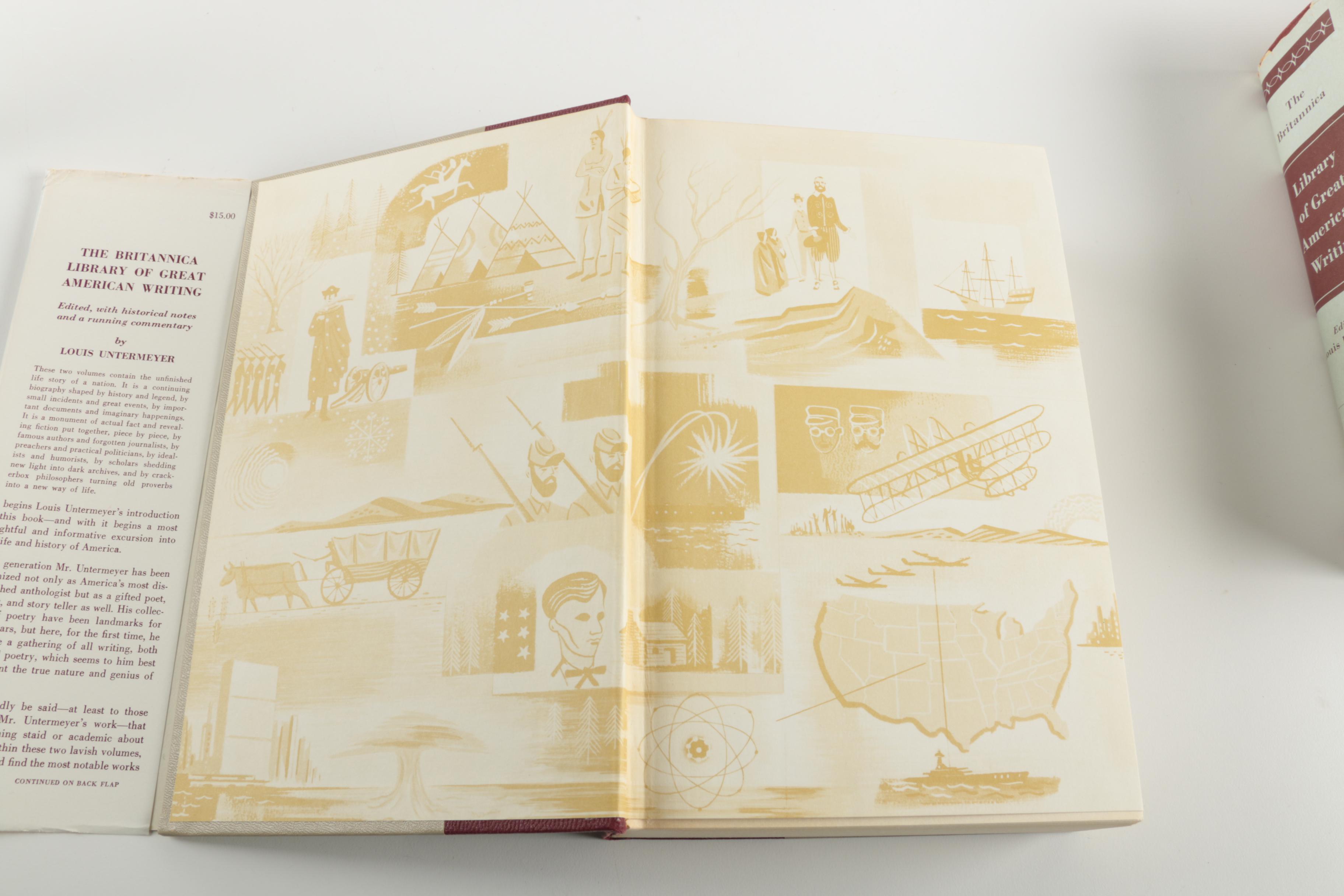 1960 Two-Volume "The Britannica Library of Great American Writing"