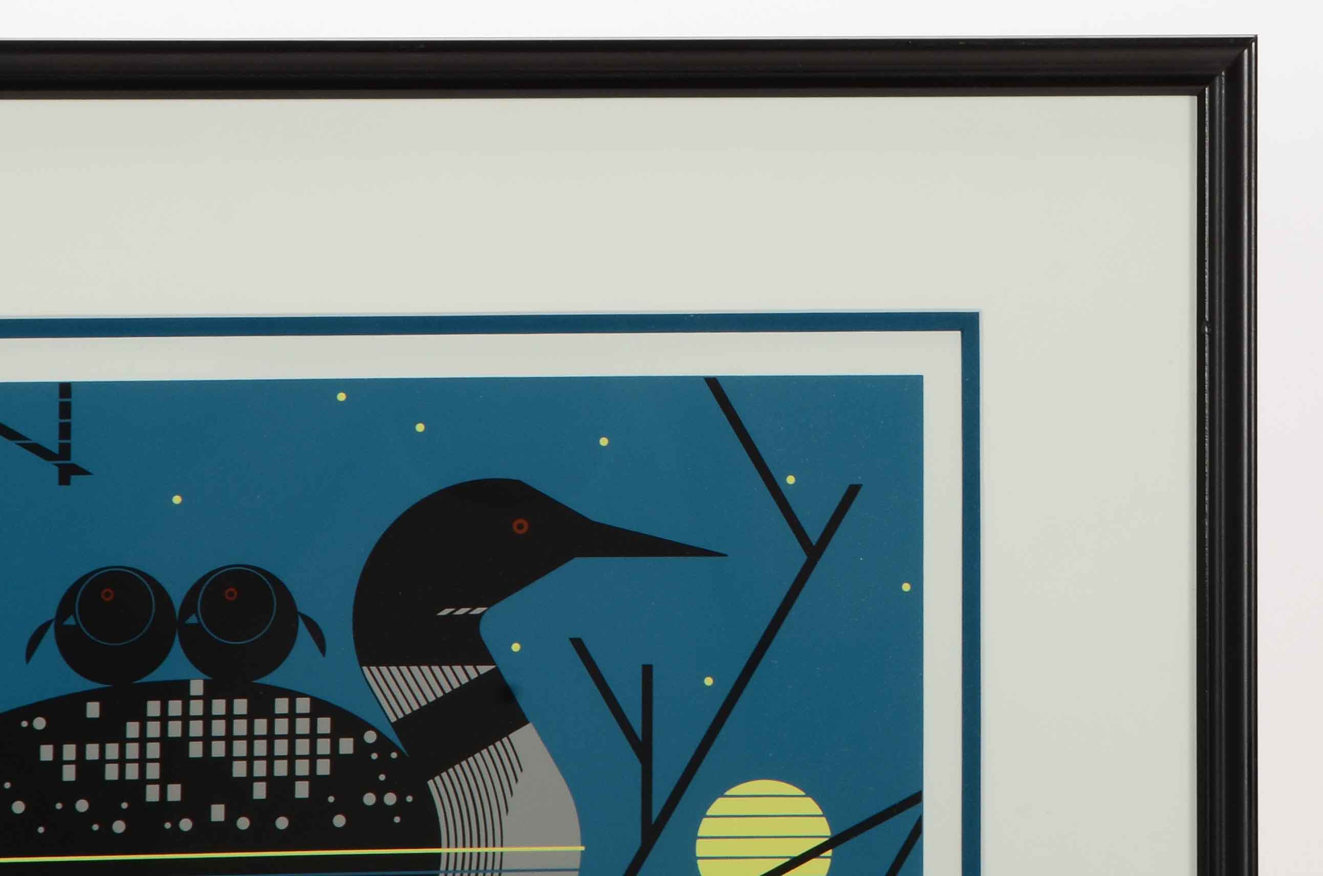 Charley Harper Signed Limited Edition Serigraph "Clair de Loon"