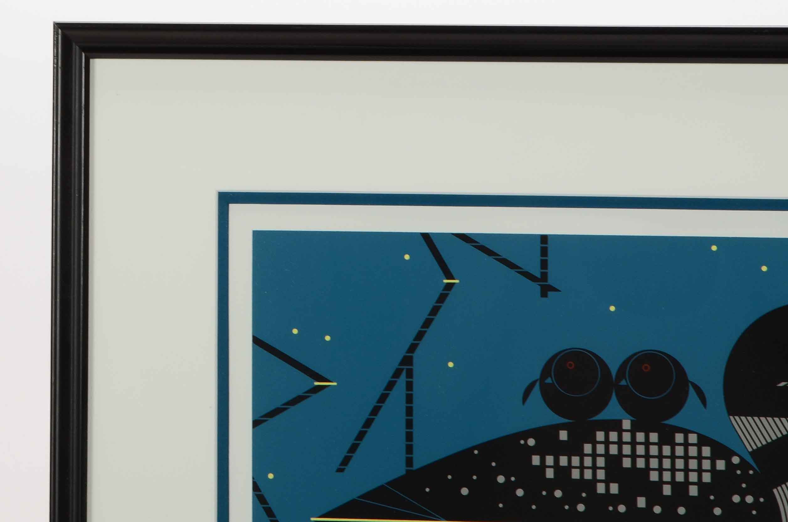 Charley Harper Signed Limited Edition Serigraph "Clair de Loon"