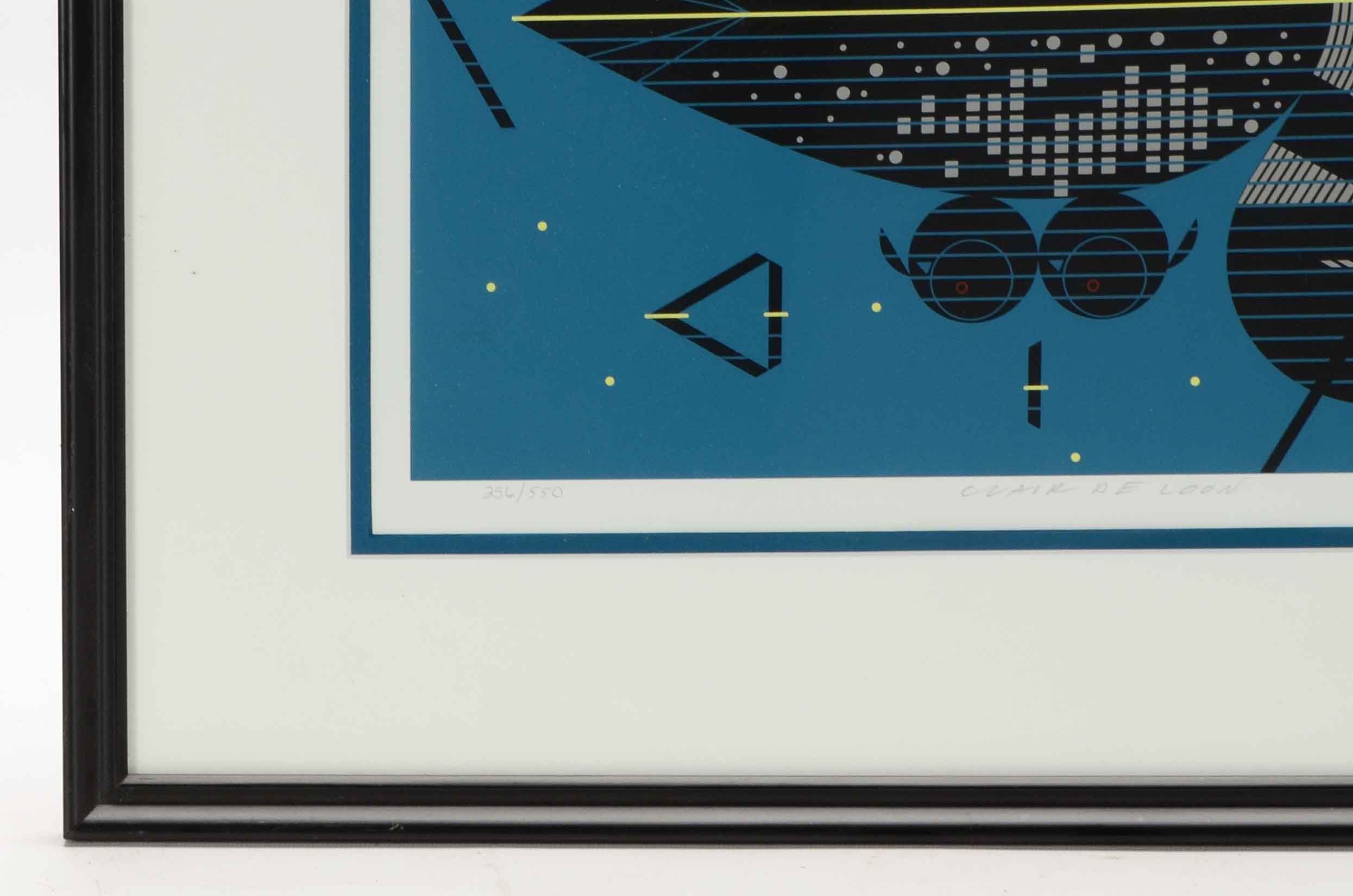 Charley Harper Signed Limited Edition Serigraph "Clair de Loon"