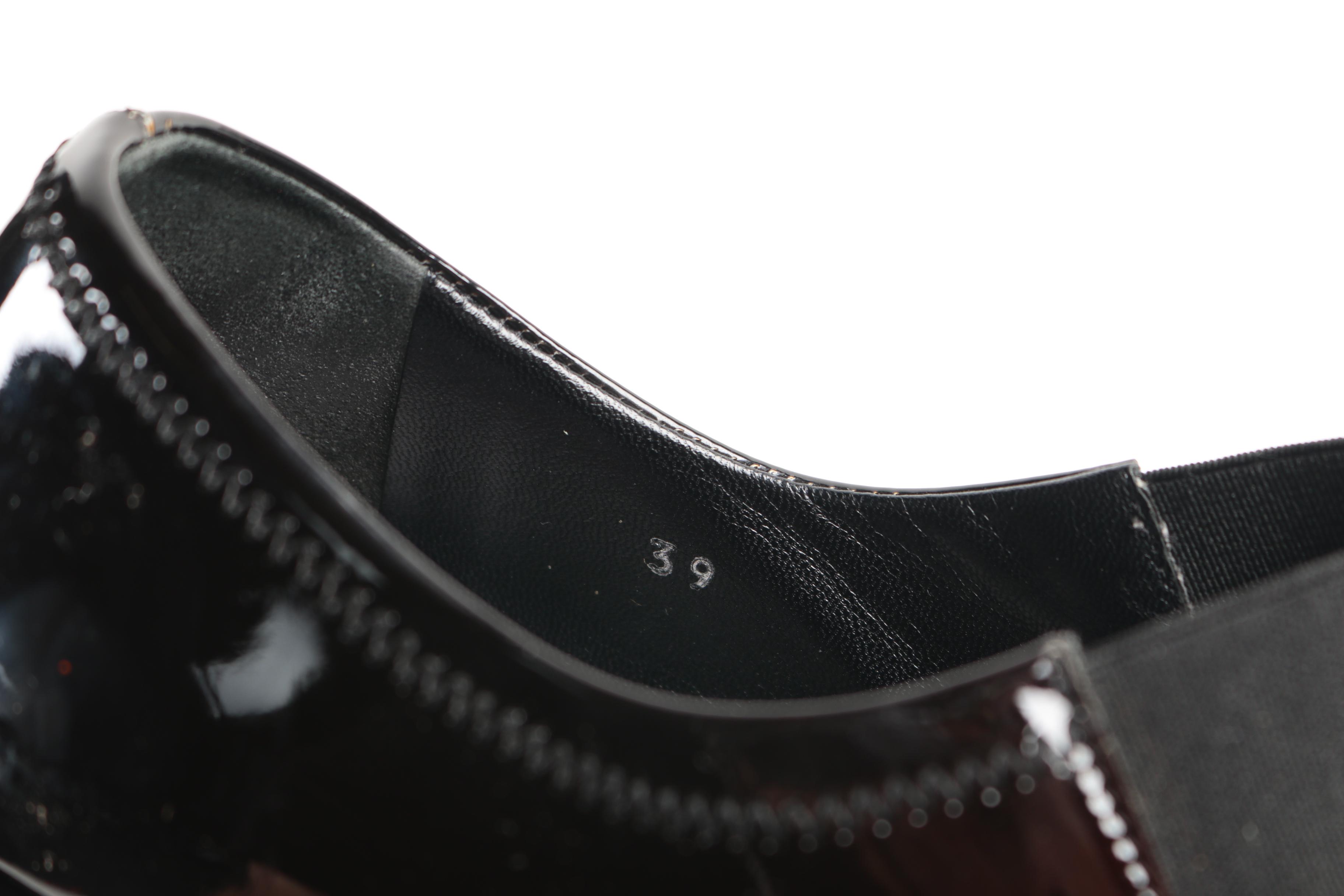 Prada Ombre Patent Leather Wedges