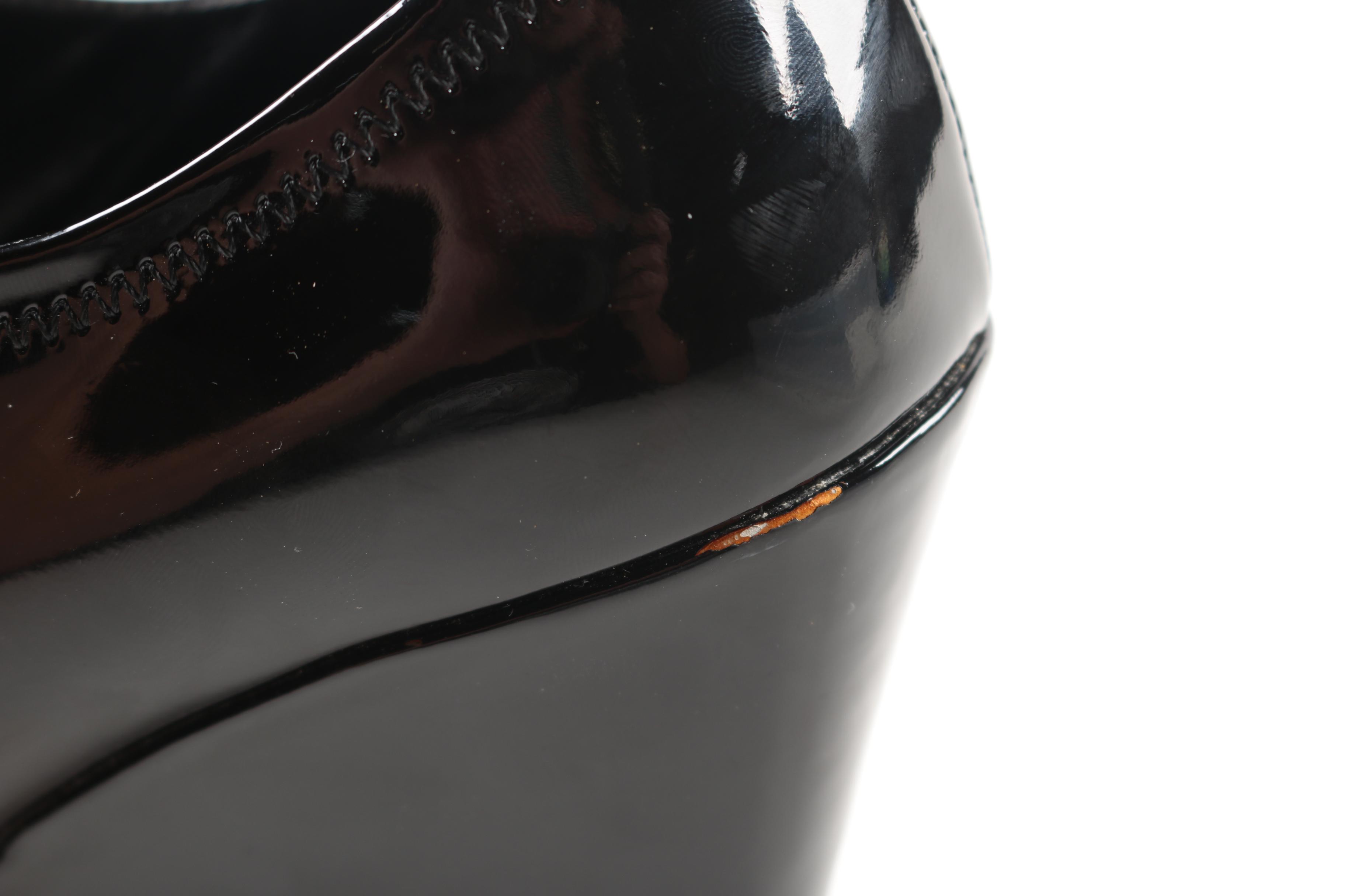 Prada Ombre Patent Leather Wedges