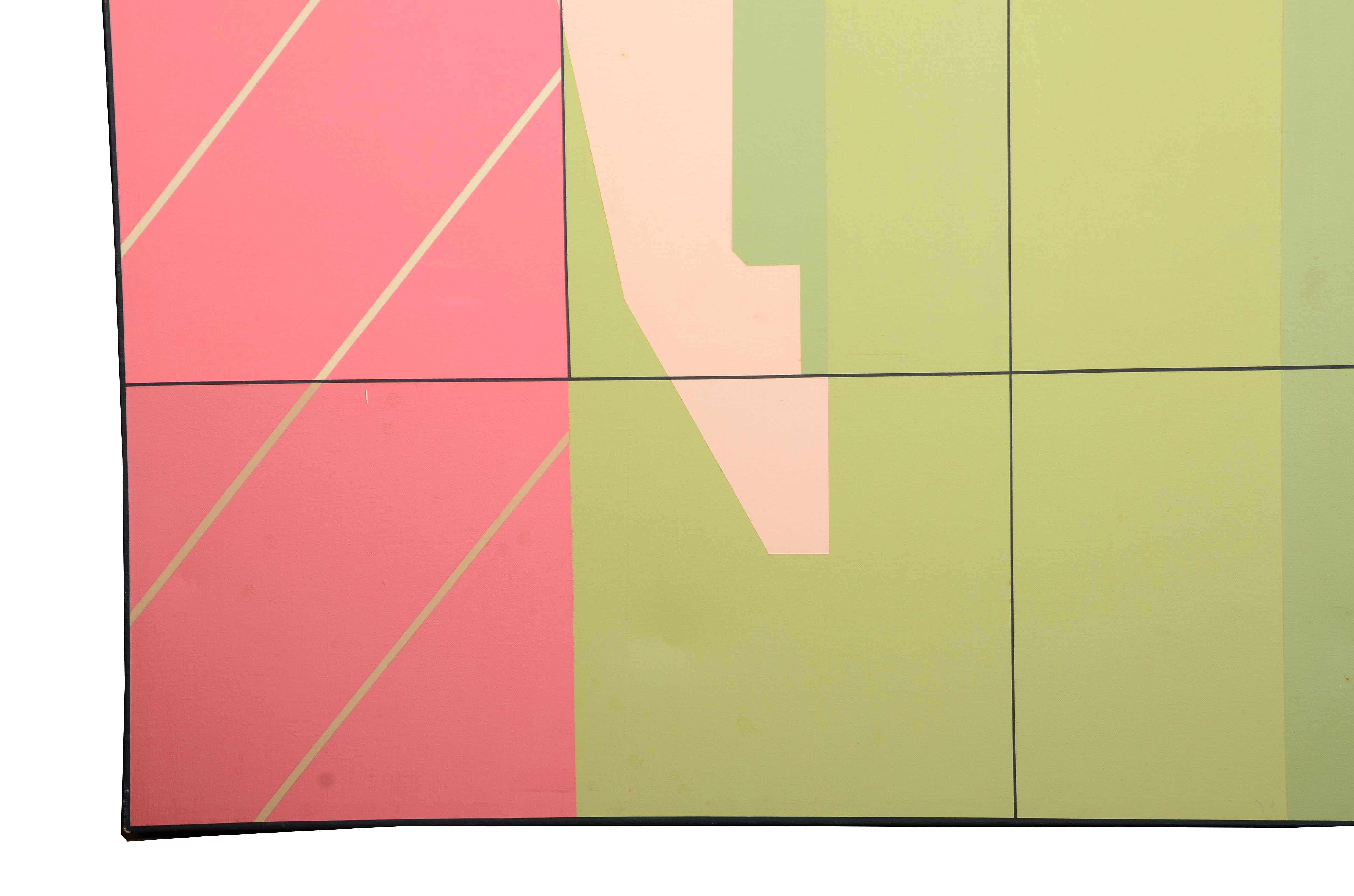 D. LaTorre Abstract Oil on Canvas Painting "Leda"