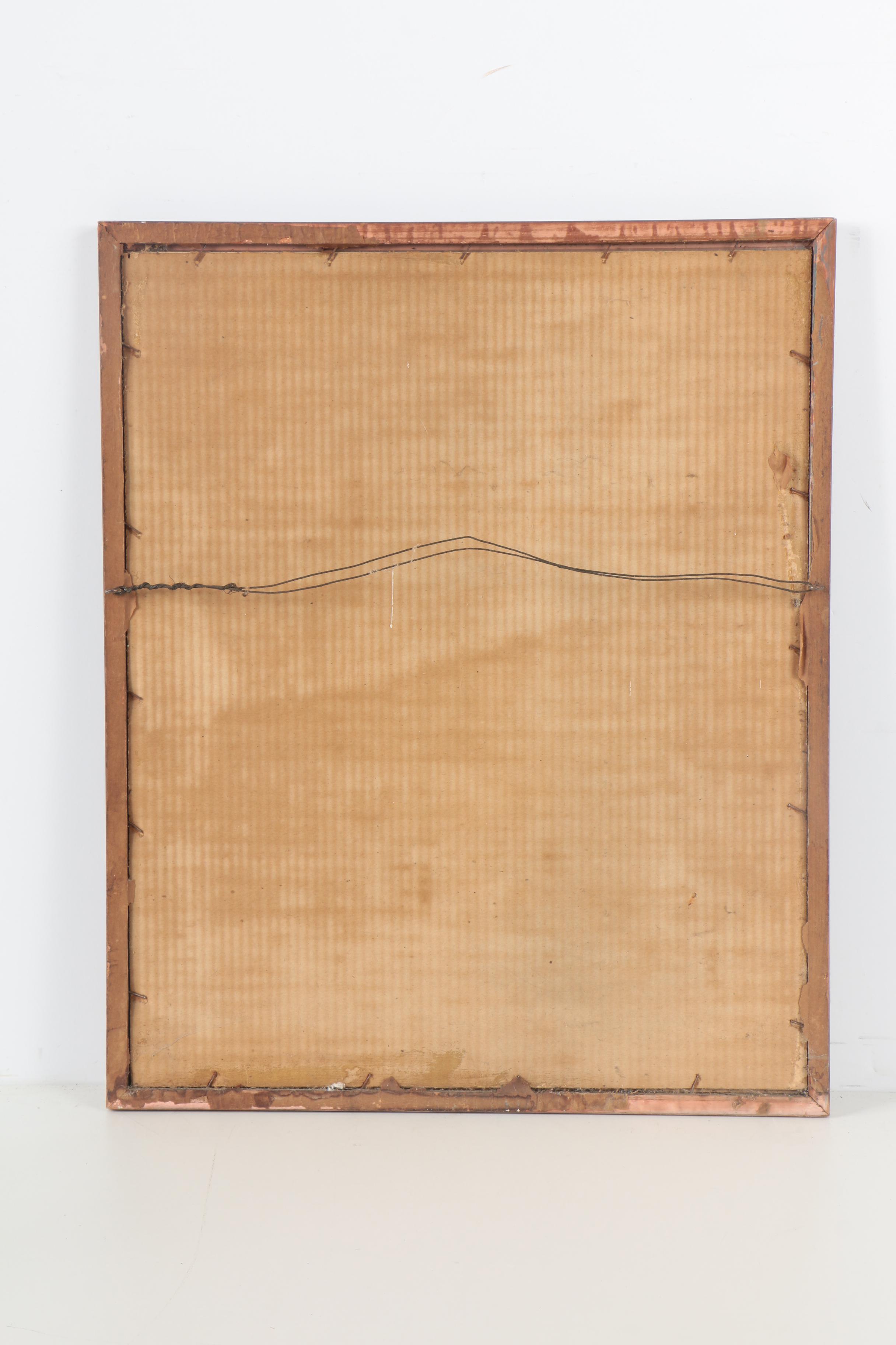 Half-Tone Print After Drawing of Woman