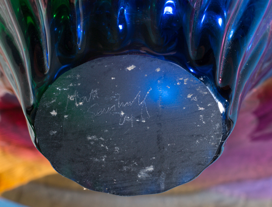 Flared Art Glass Bowl