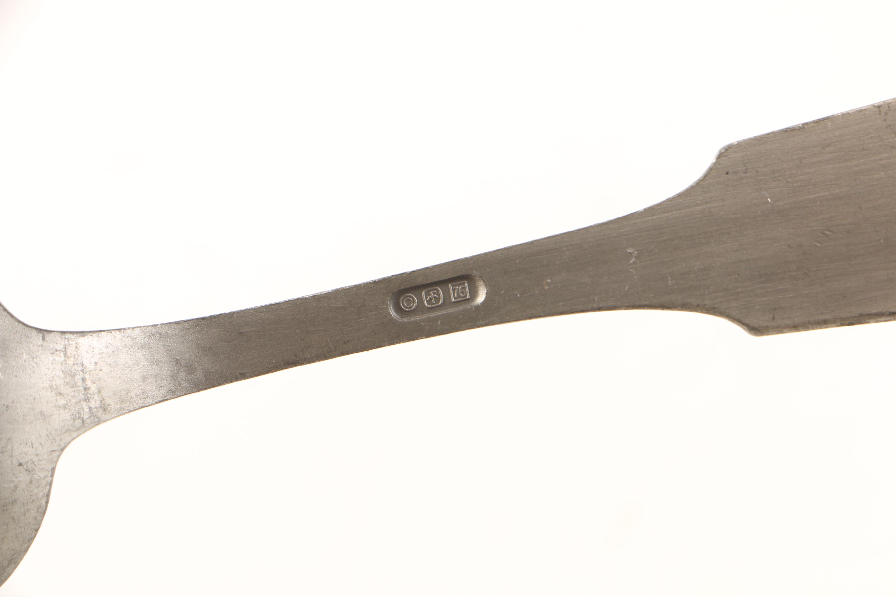 Pair of Franklin Mint "Found Fathers" Pewter Spoons