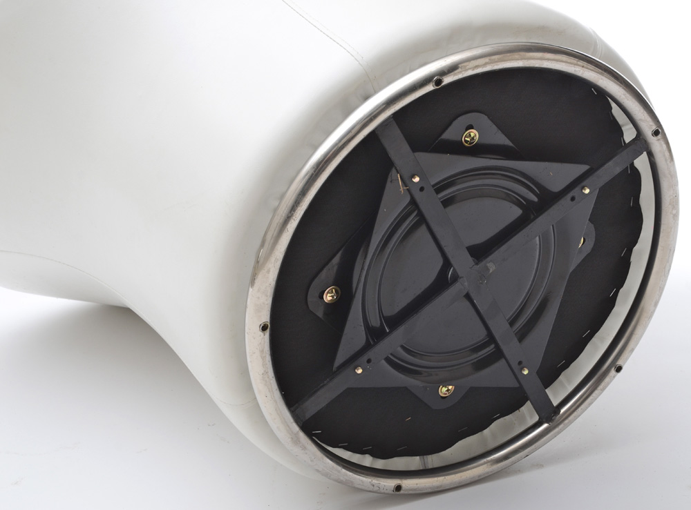 White Vinyl Swivel Chair