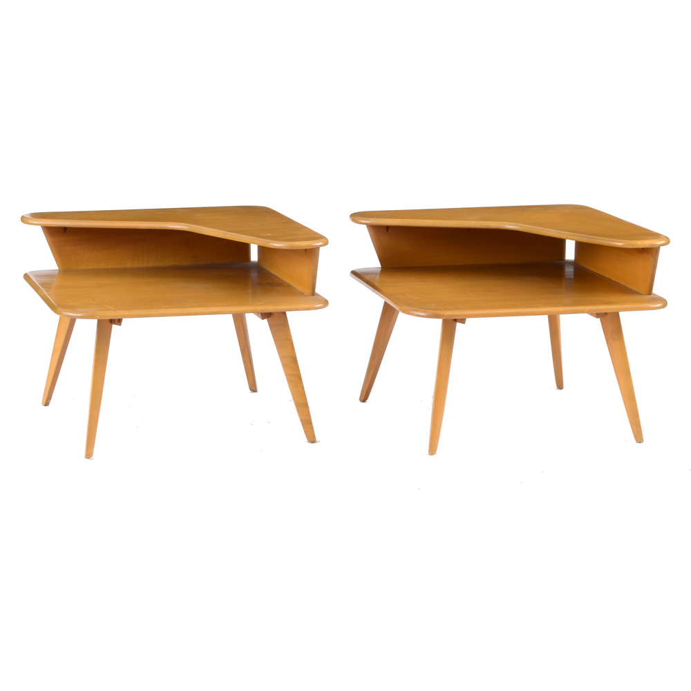 Pair of Heywood-Wakefield Maple End Tables