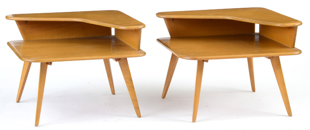 Pair of Heywood-Wakefield Maple End Tables