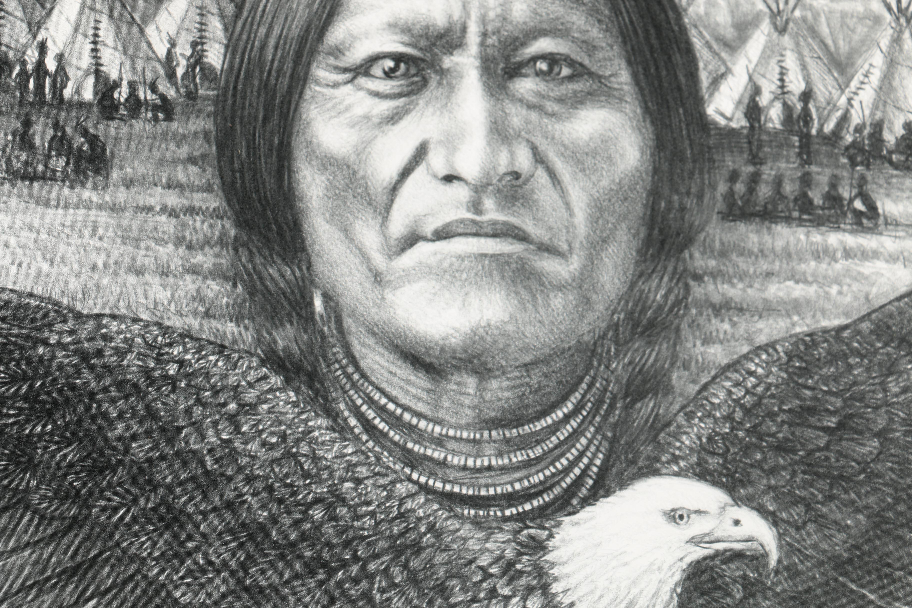 Albert Mukasa Wilson Limited Edition Halftone Print "The Spirit Rider"