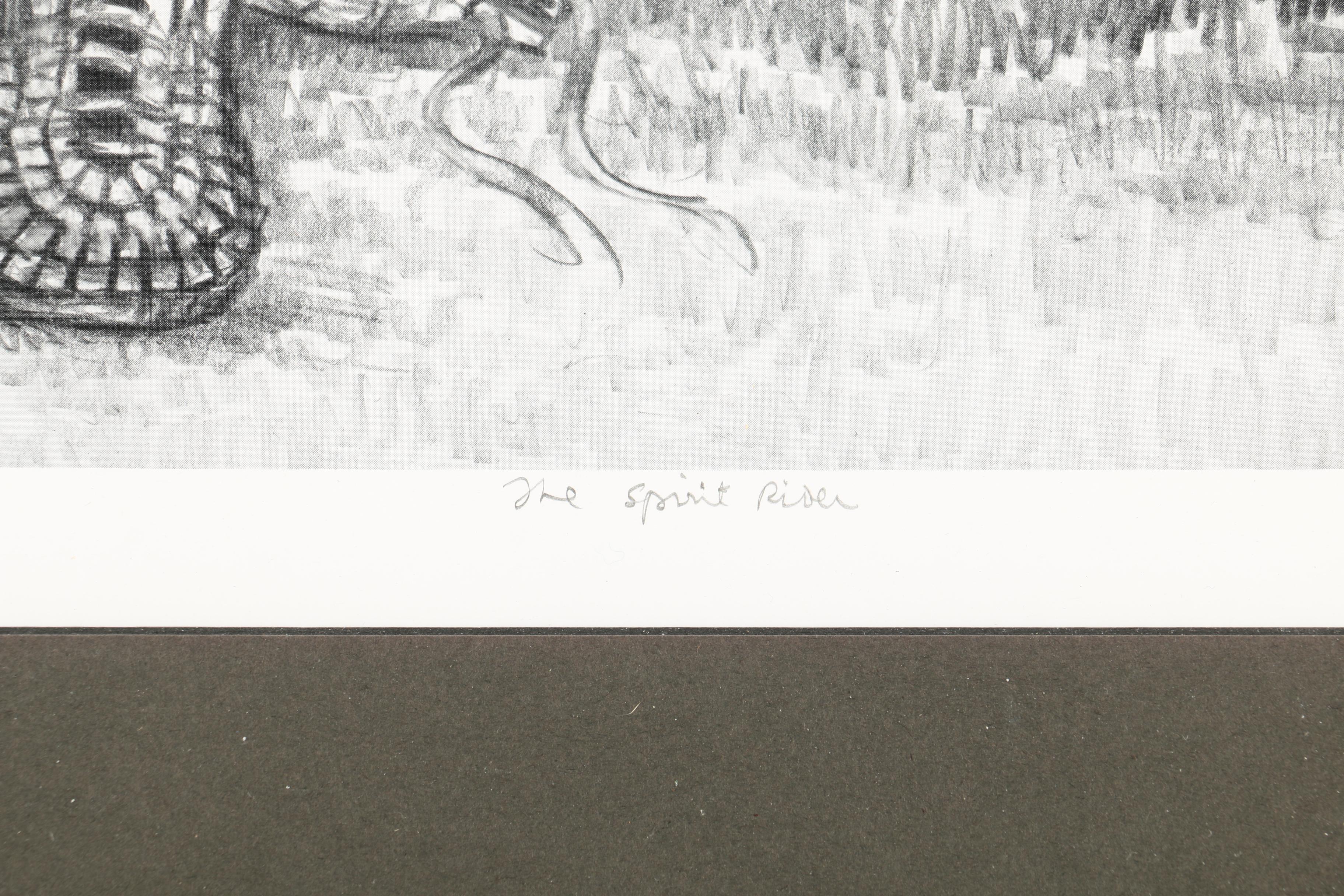 Albert Mukasa Wilson Limited Edition Halftone Print "The Spirit Rider"