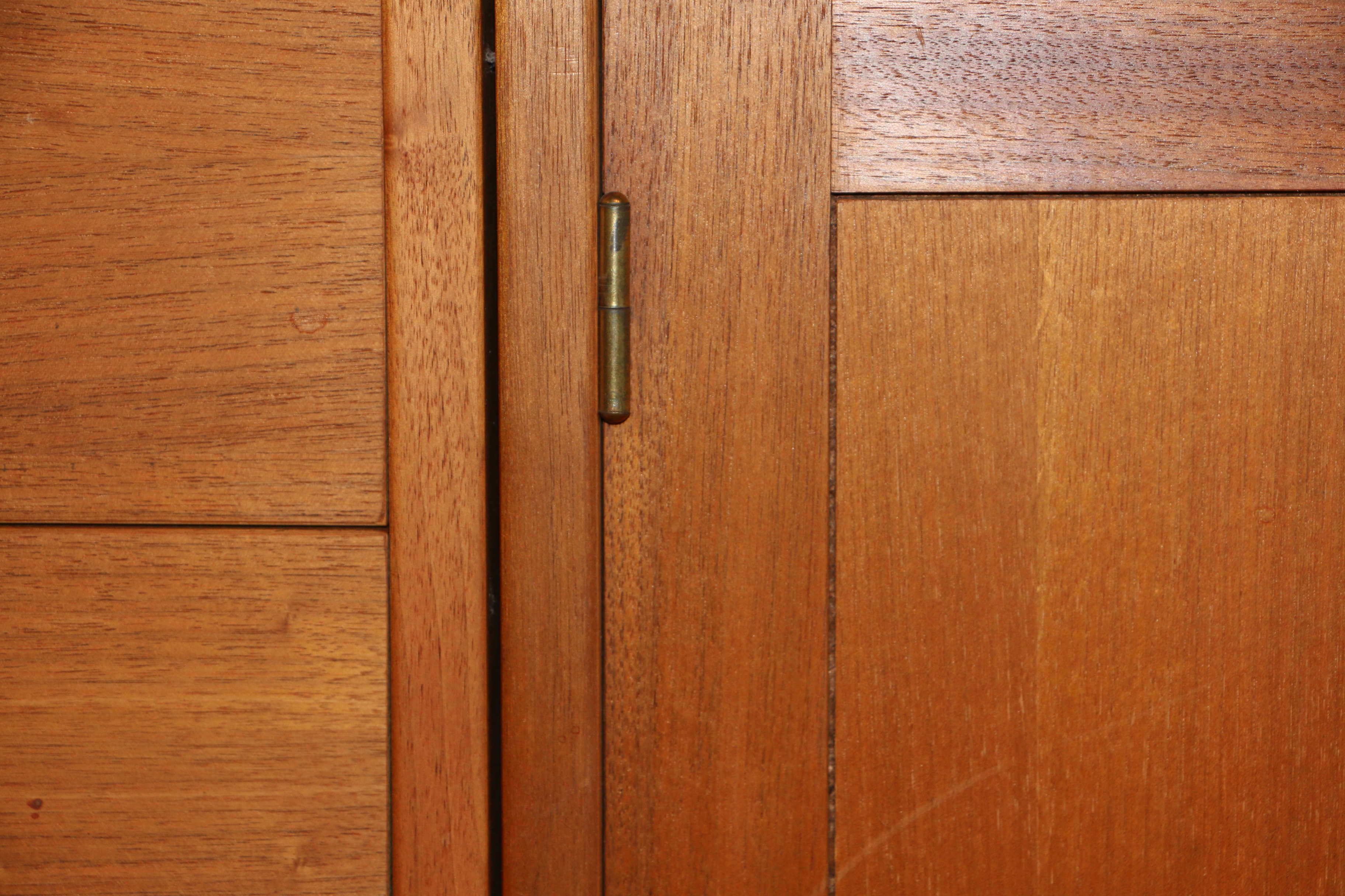 Swedish Modern Six Piece Shelving Cabinet and Curio Unit by Troeds