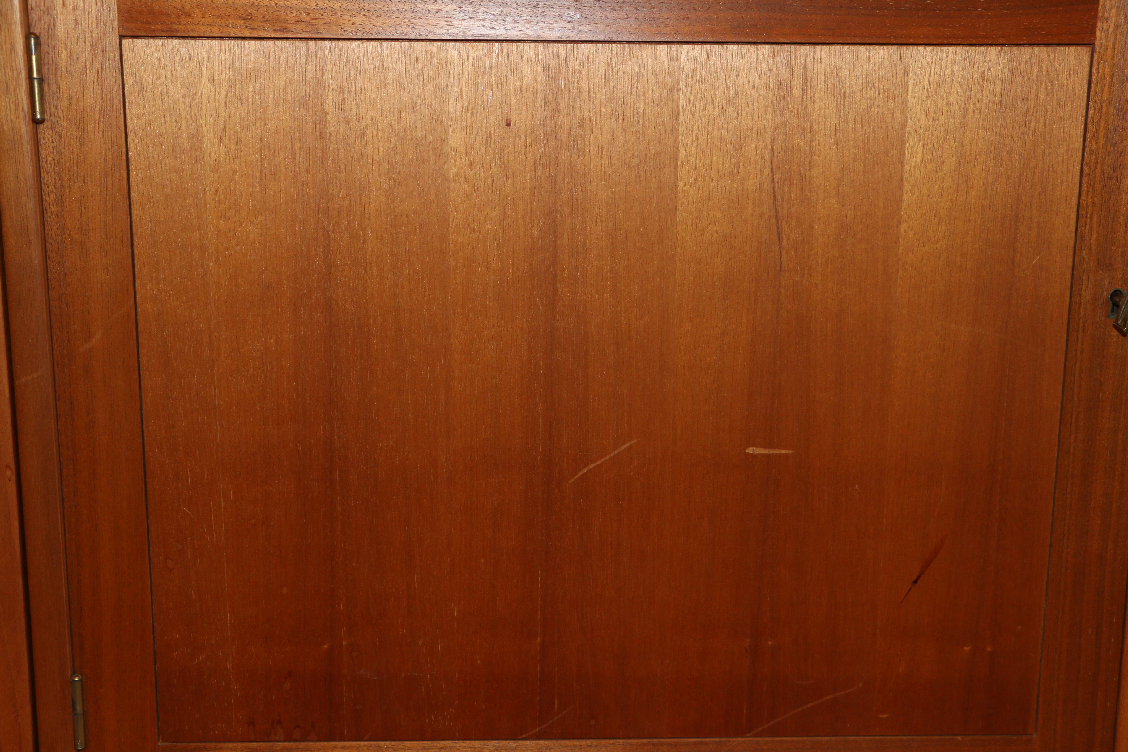 Swedish Modern Six Piece Shelving Cabinet and Curio Unit by Troeds