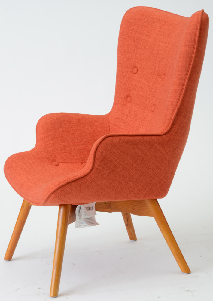 "Canyon Vista" Modernist Armchair with Ottoman