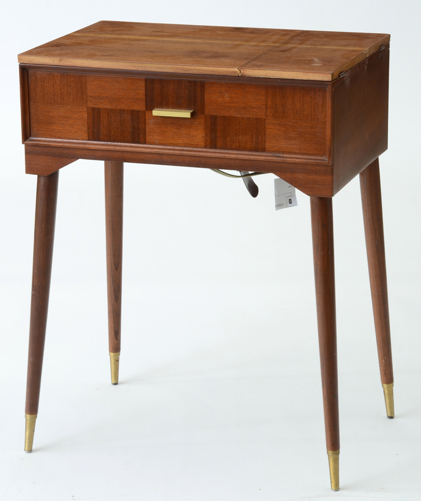 Mid Century Vintage Singer Sewing Machine with Table