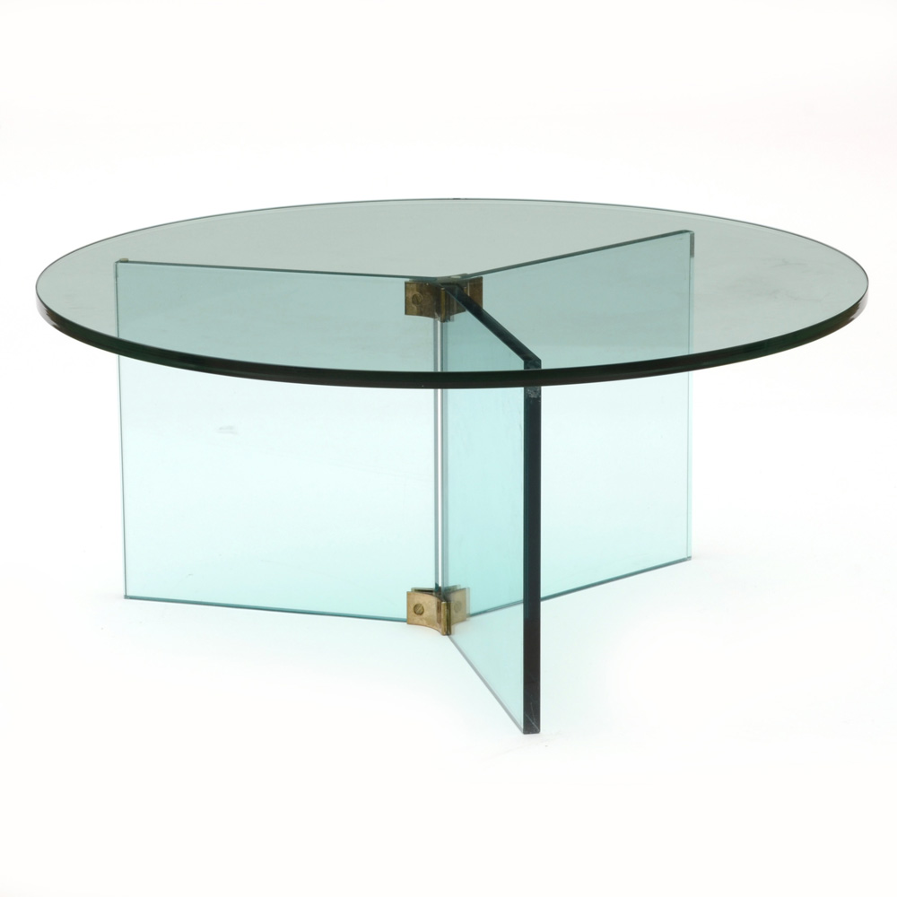 Mid Century Modern Glass Coffee Table