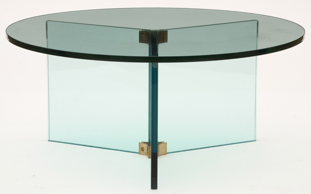 Mid Century Modern Glass Coffee Table