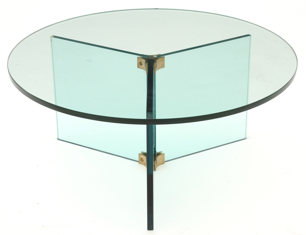 Mid Century Modern Glass Coffee Table