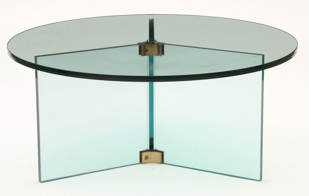 Mid Century Modern Glass Coffee Table