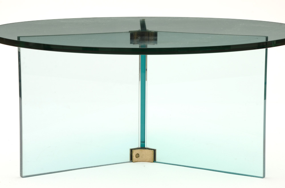 Mid Century Modern Glass Coffee Table
