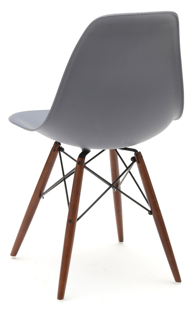 Set of Blue-Gray Shell Chairs