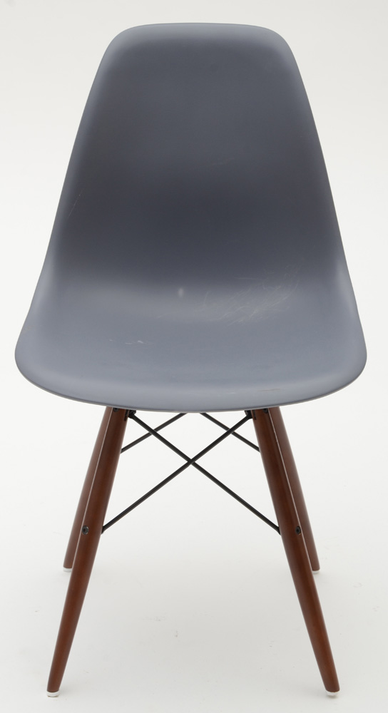 Set of Blue-Gray Shell Chairs