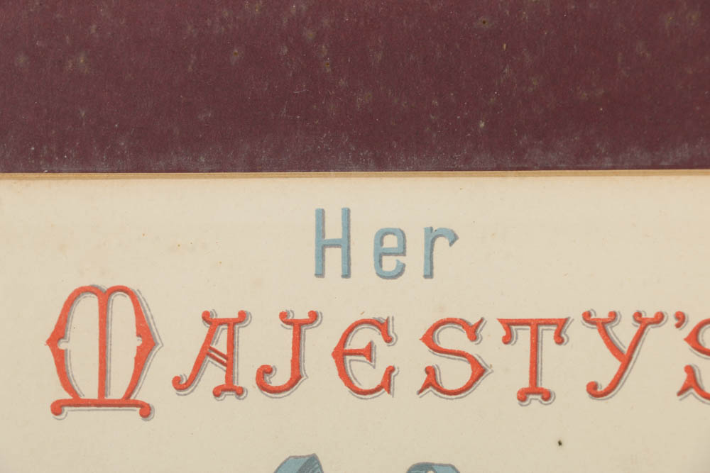 William Christian Symons Chromolithograph on Paper "Lowering the Ensign at Dawn"