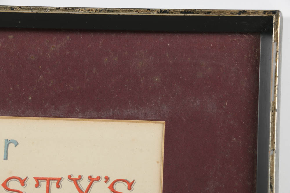 William Christian Symons Chromolithograph on Paper "Lowering the Ensign at Dawn"