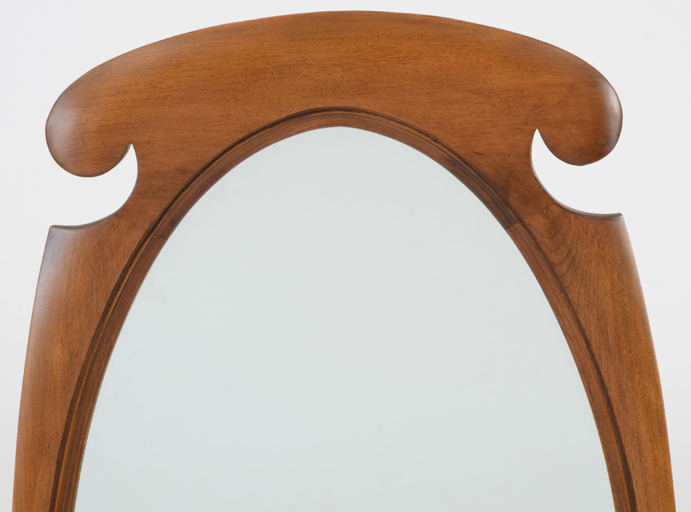 Maple Scrolled Mirror