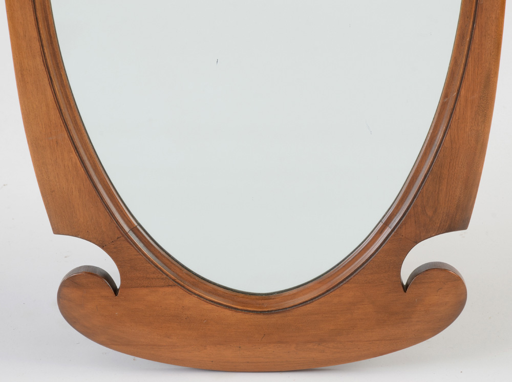 Maple Scrolled Mirror