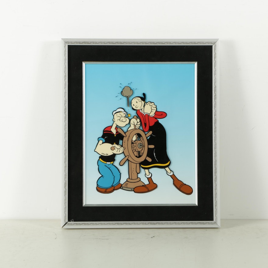 King Features, Inc. Limited Edition Sericel "Popeye at the Captain's Wheel"