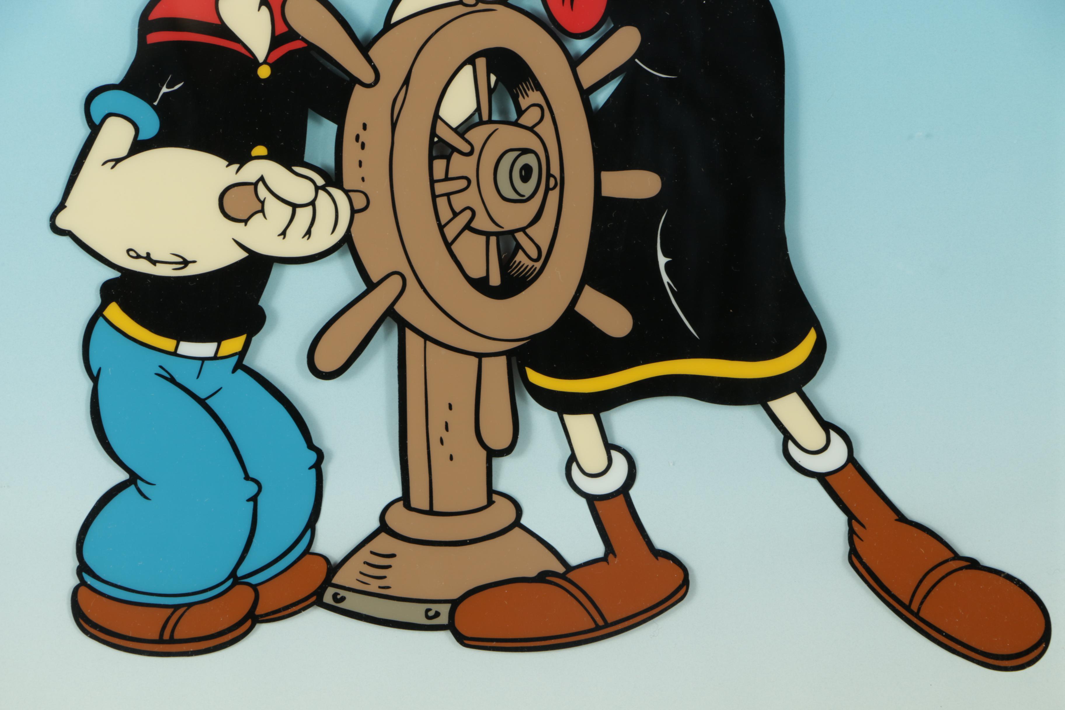 King Features, Inc. Limited Edition Sericel "Popeye at the Captain's Wheel"