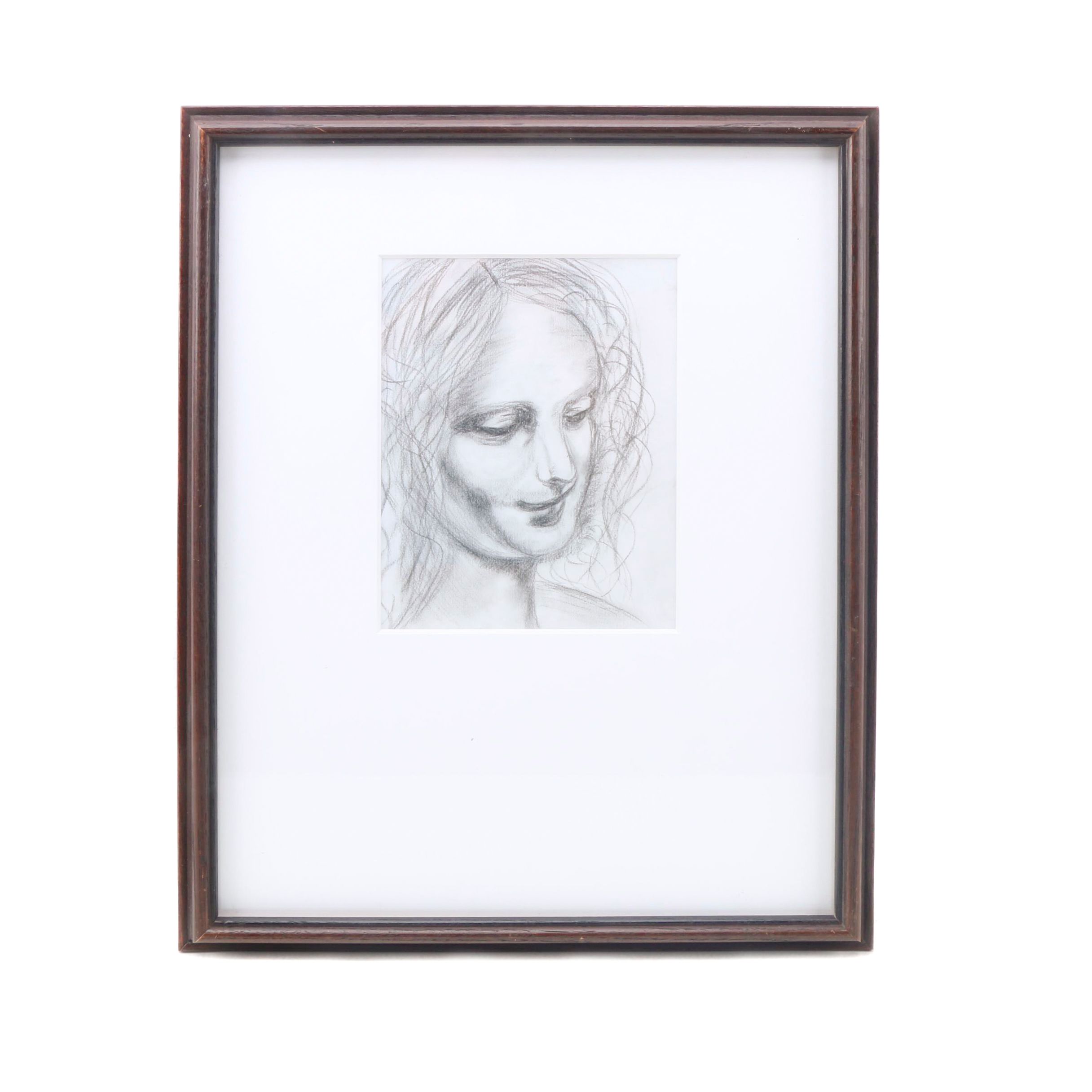 Graphite sketch on Paper of a Woman