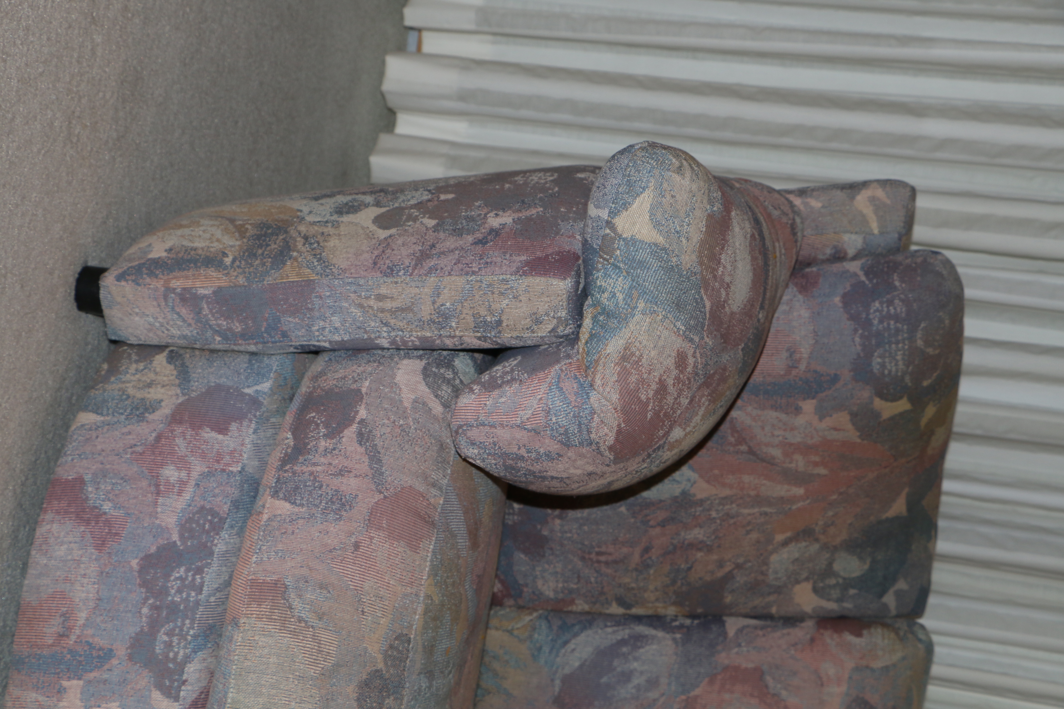 1980s Modern Floral Patterned Sofa and Loveseat by Josef Otmar