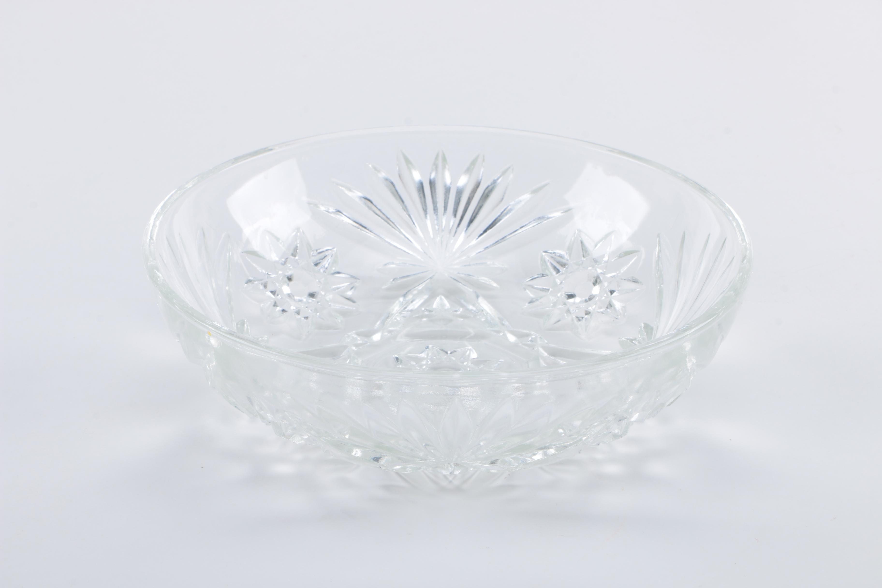 Assorted Cut Glass Decor