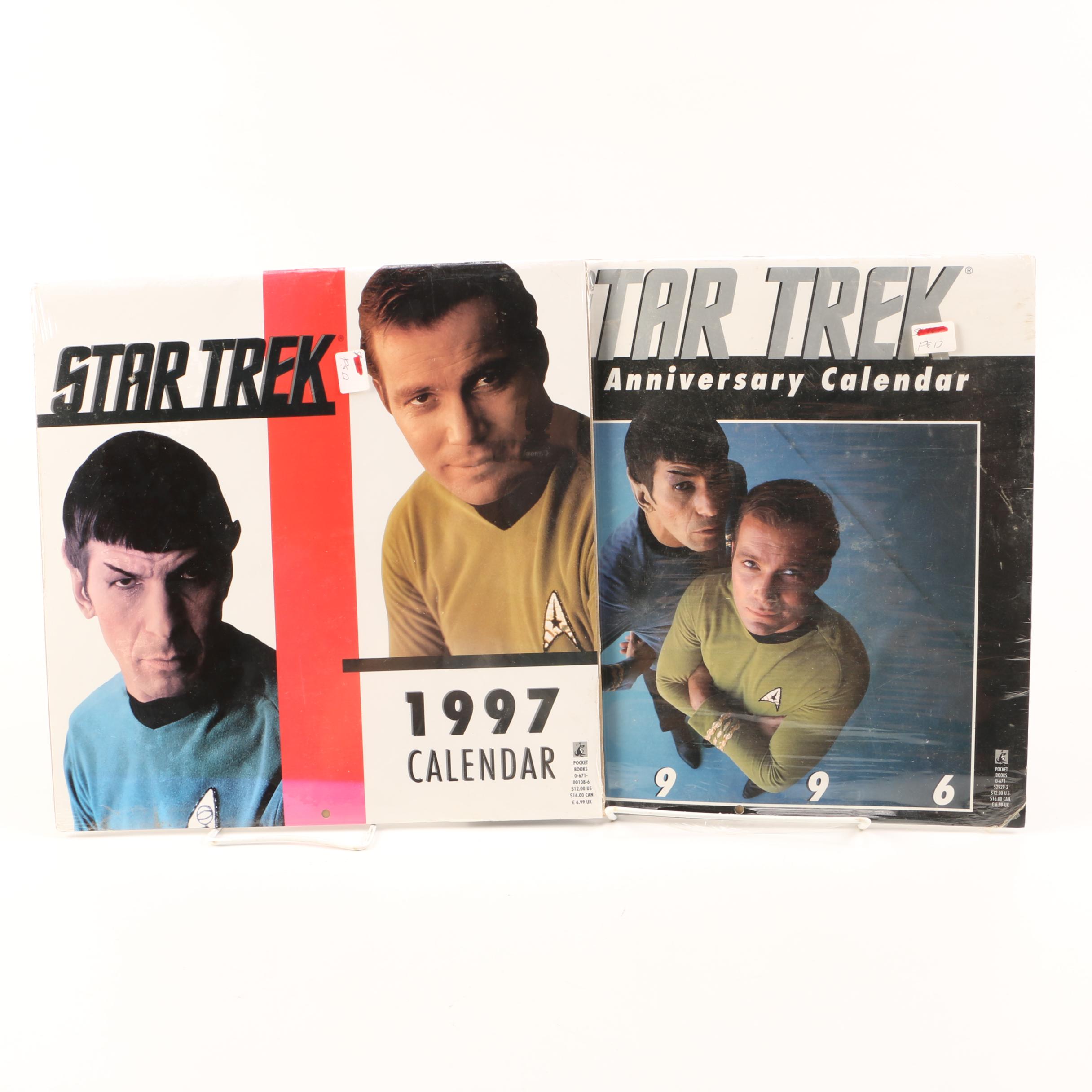 1996 & 1997 "Star Trek" Wall Calendars