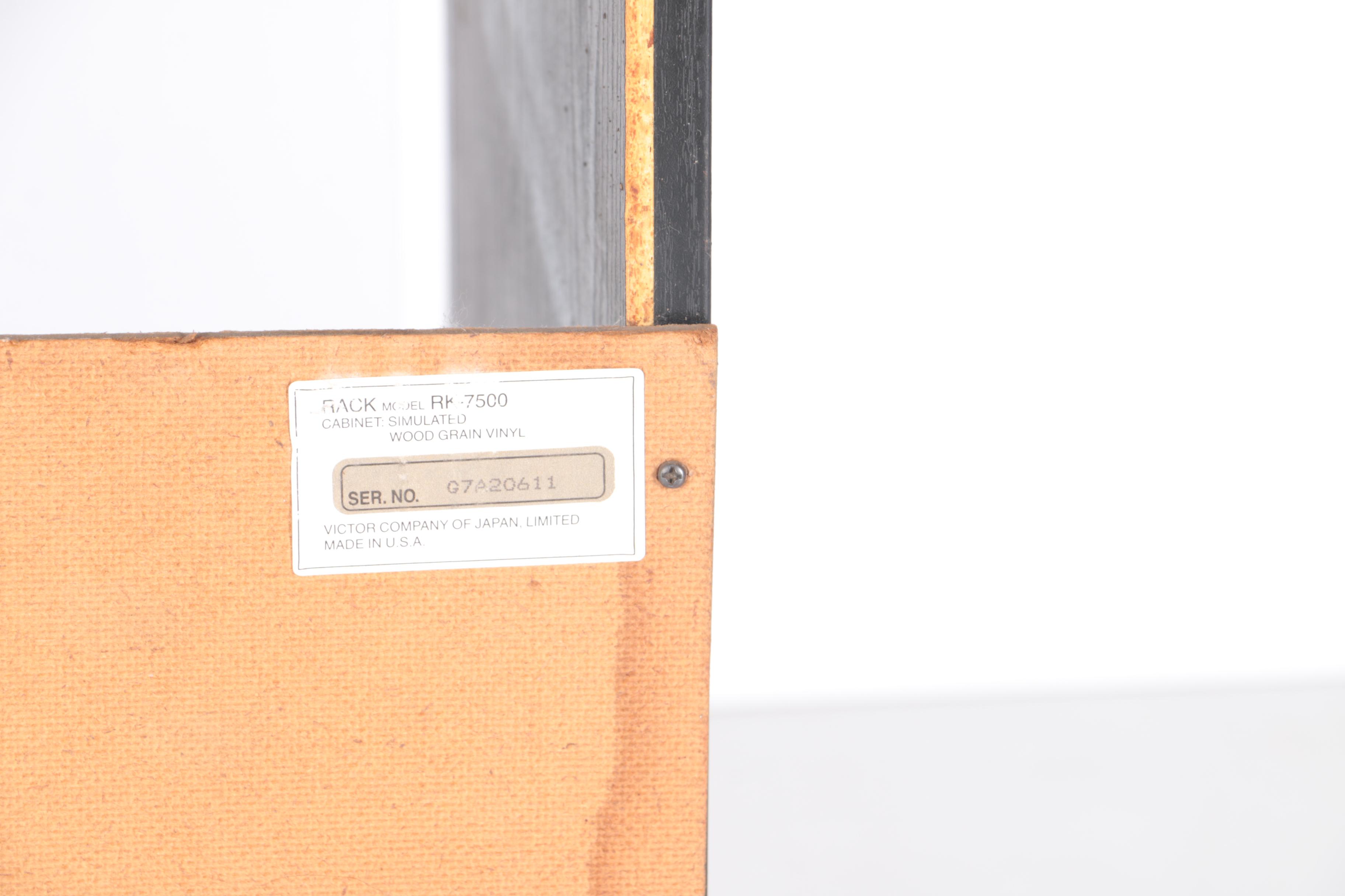 JVC Entertainment Rack Model RK-7500