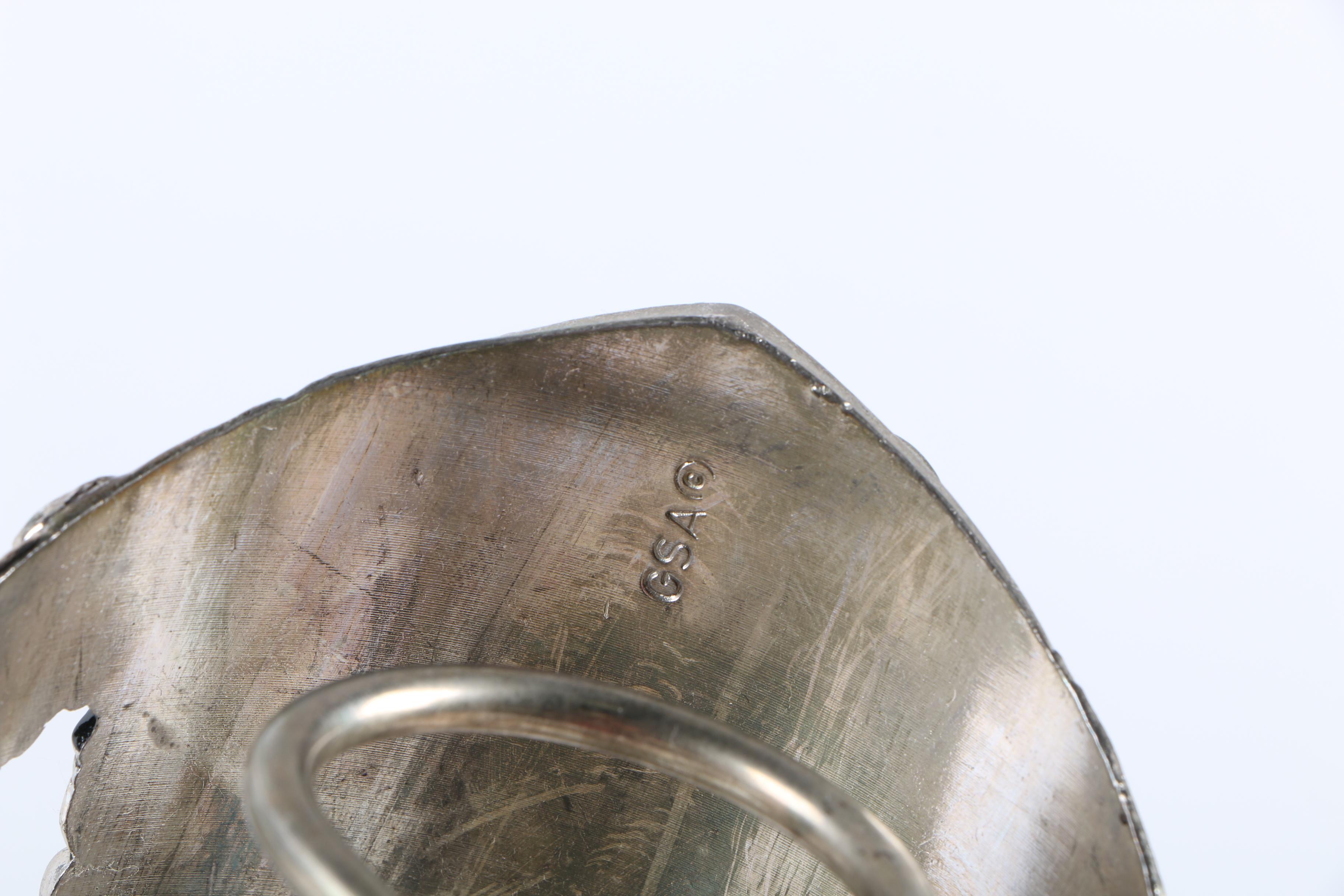 German Stein, Metal Wine Bottle Holder/Pourer, and Egyptian Palette Replica