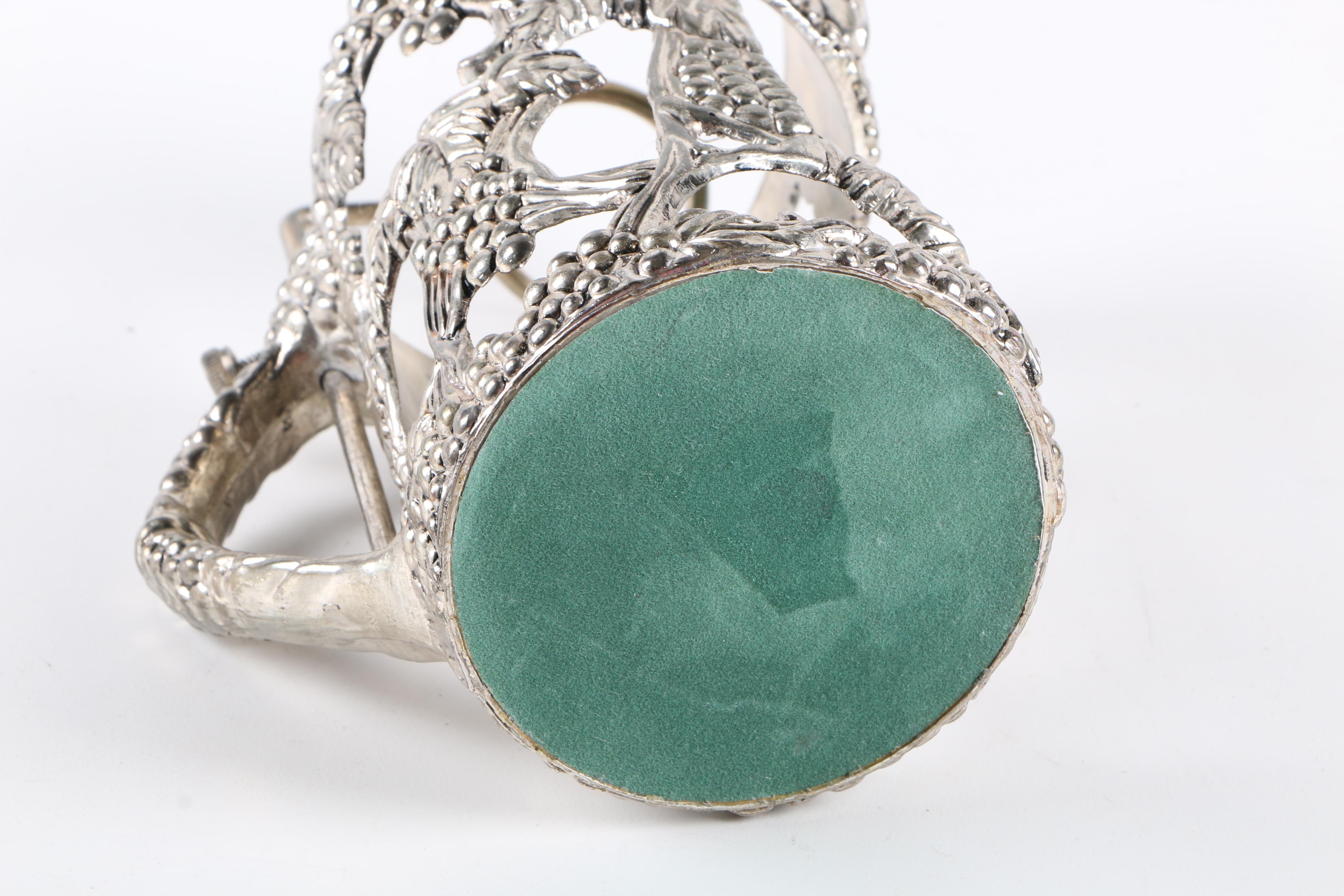 German Stein, Metal Wine Bottle Holder/Pourer, and Egyptian Palette Replica