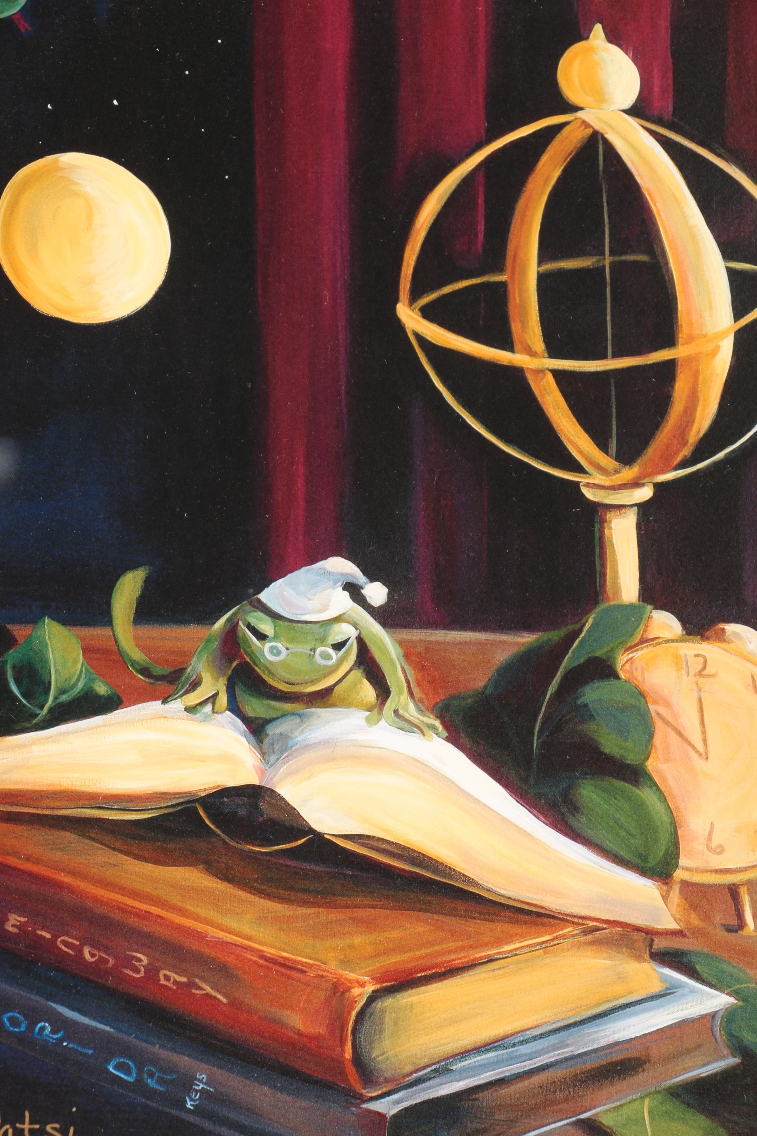 Patsi Limited Edition Print of a Frog Reading a Book