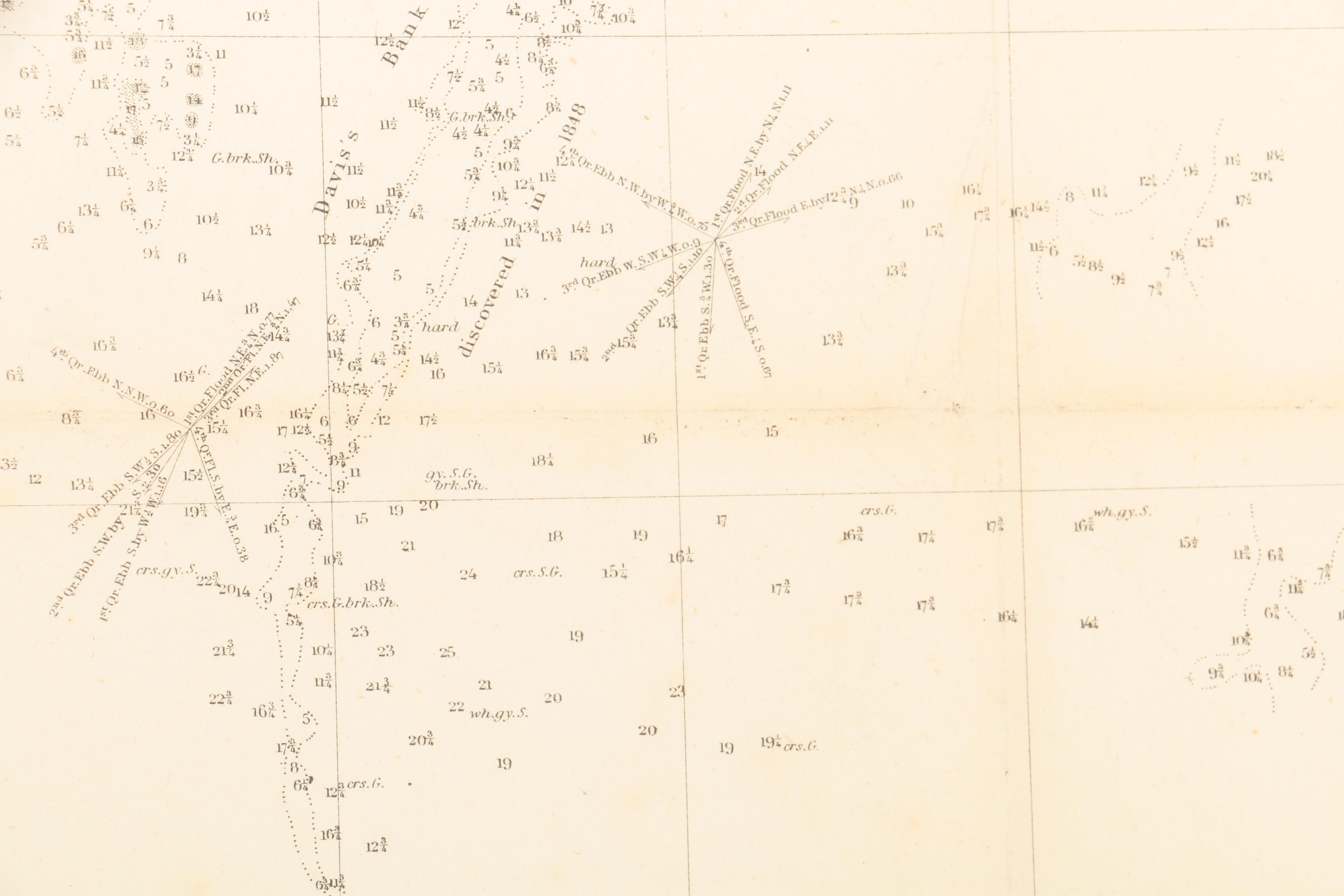 Reproduction Print of Coastal Survey "Davis's South Shoal and Other Dangers"