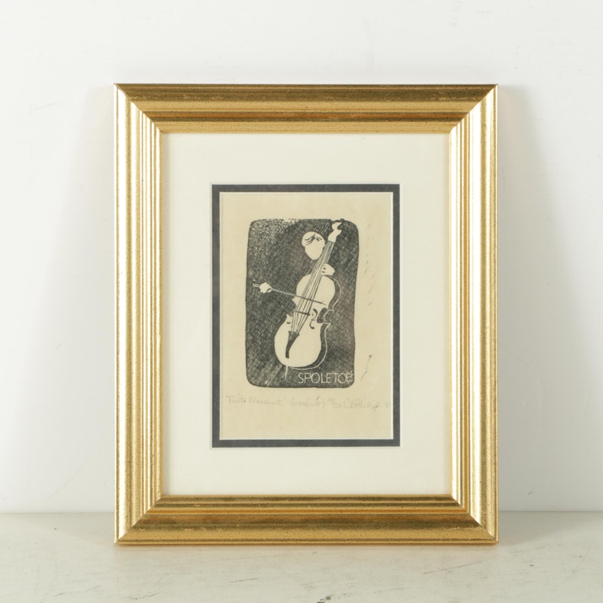 CB Phillips Limited Edition Woodcut Print "First Movement"