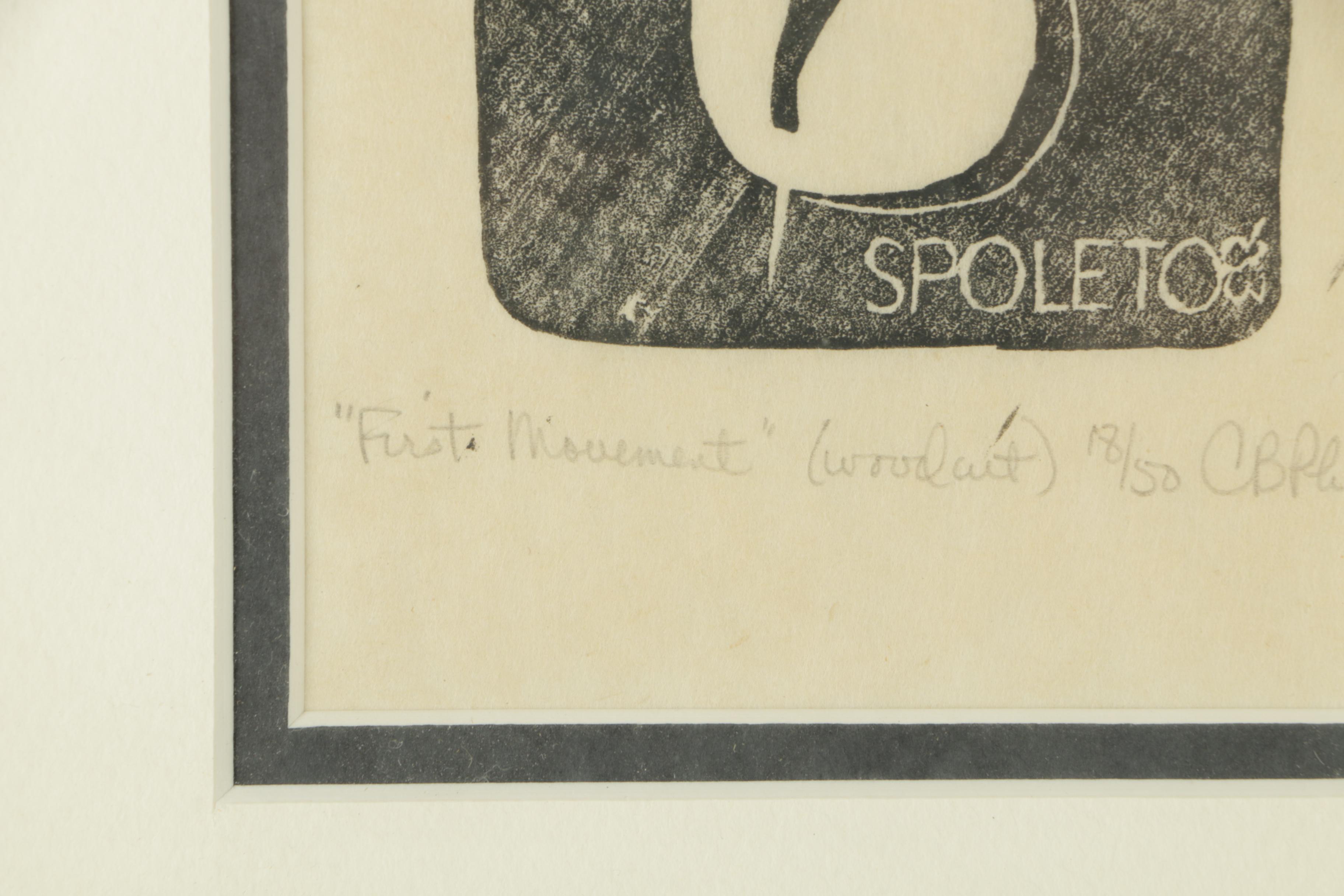 CB Phillips Limited Edition Woodcut Print "First Movement"