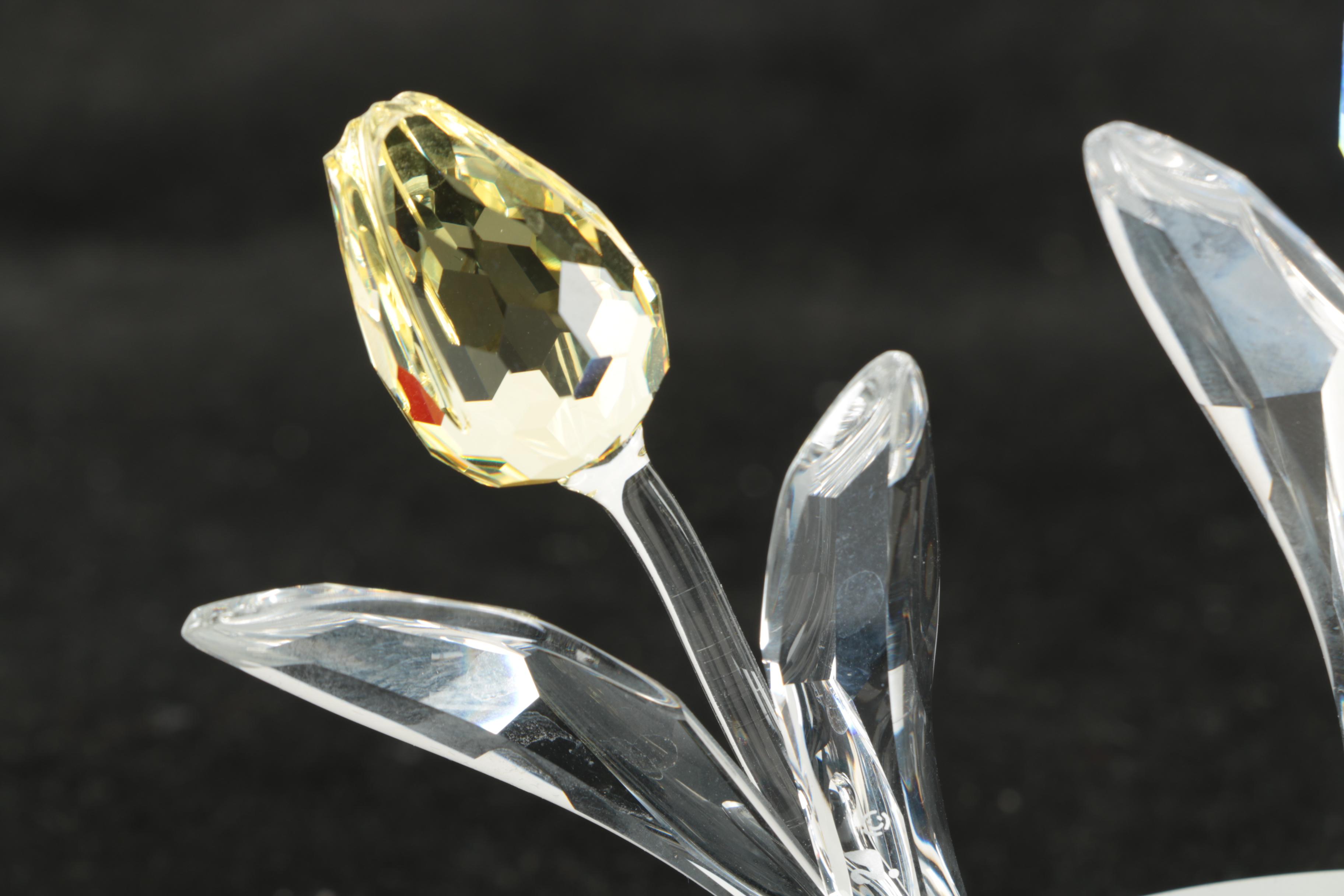 Swarovski Crystal Flower Display in Original Box