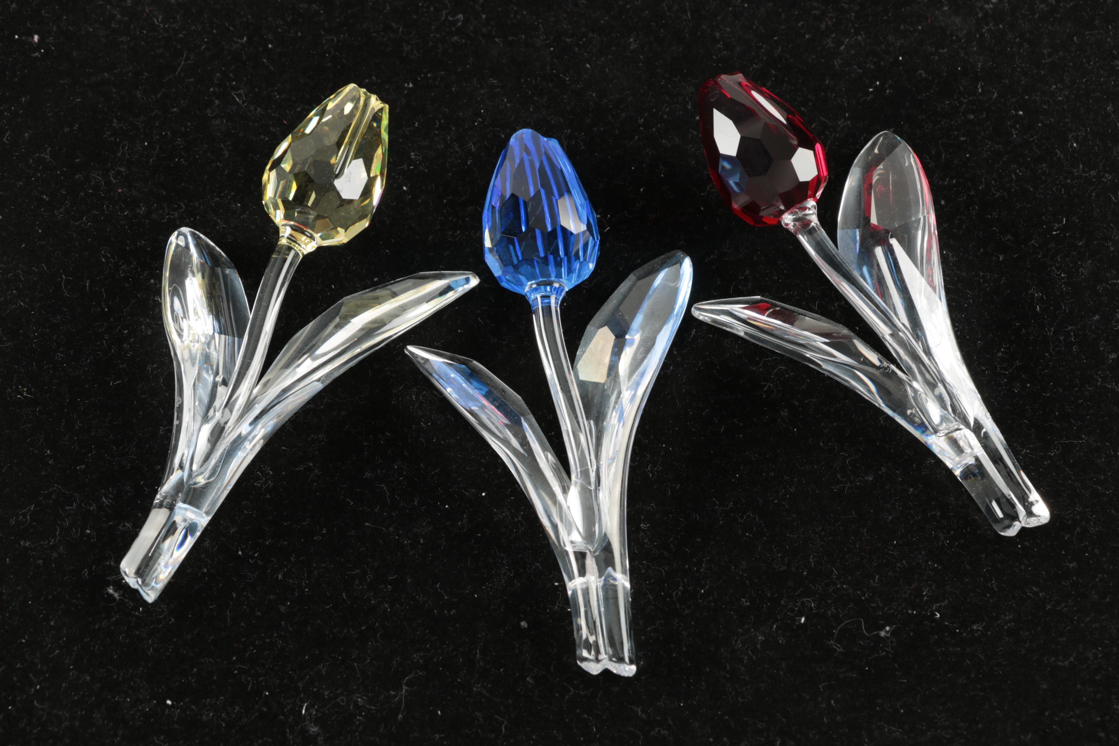 Swarovski Crystal Flower Display in Original Box