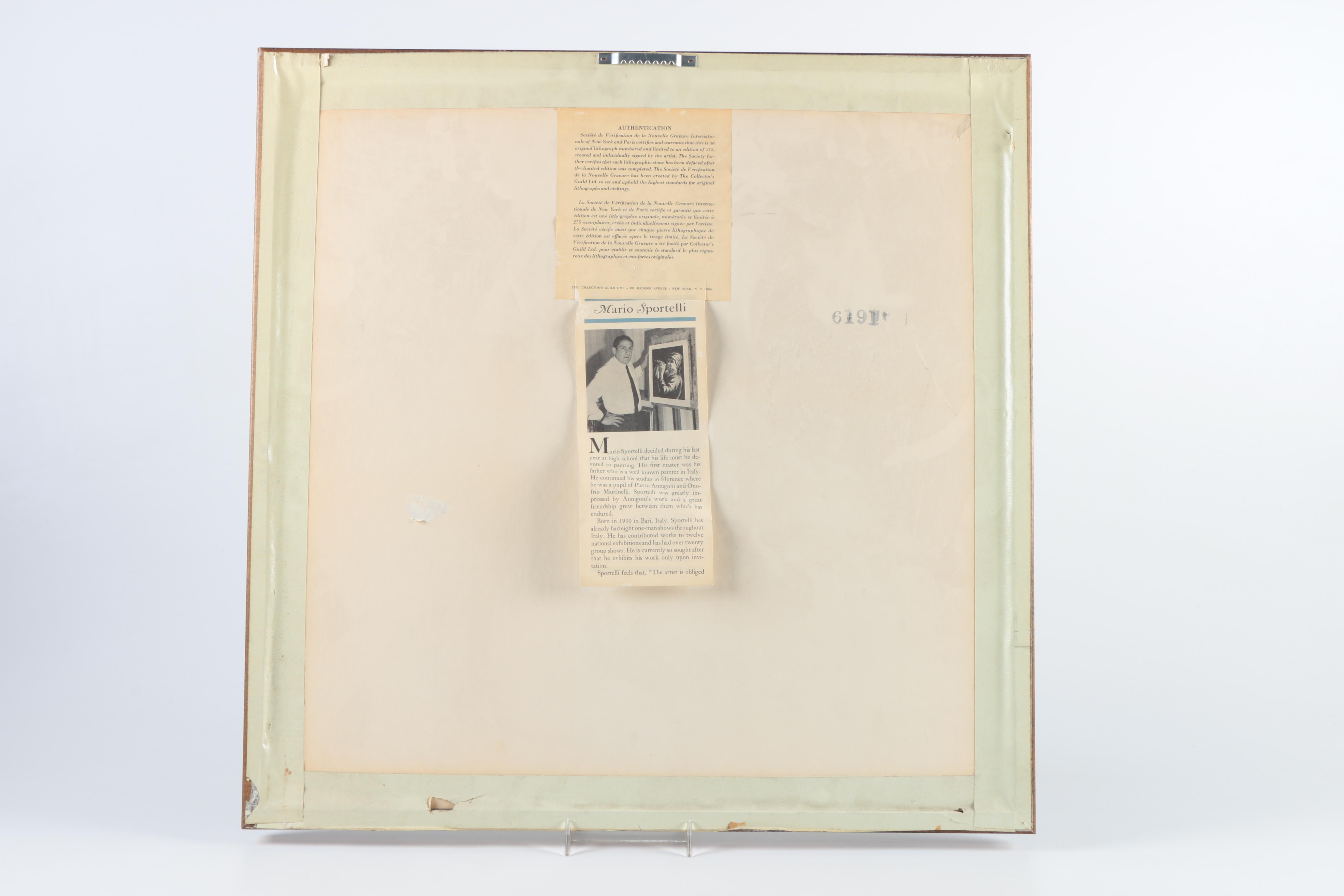 Mario Sportelli Limited Edition Lithograph of a Lake