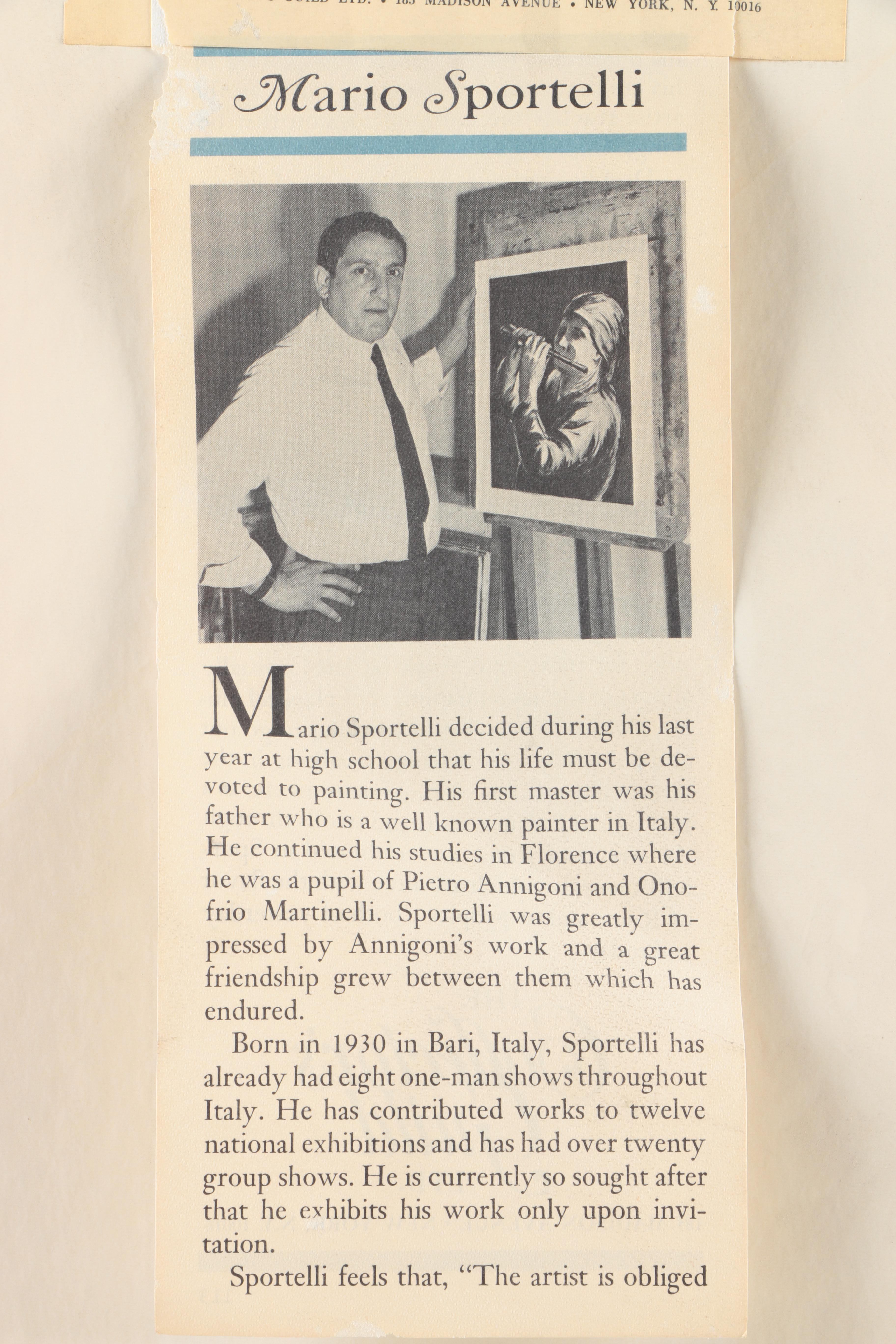 Mario Sportelli Limited Edition Lithograph of a Lake