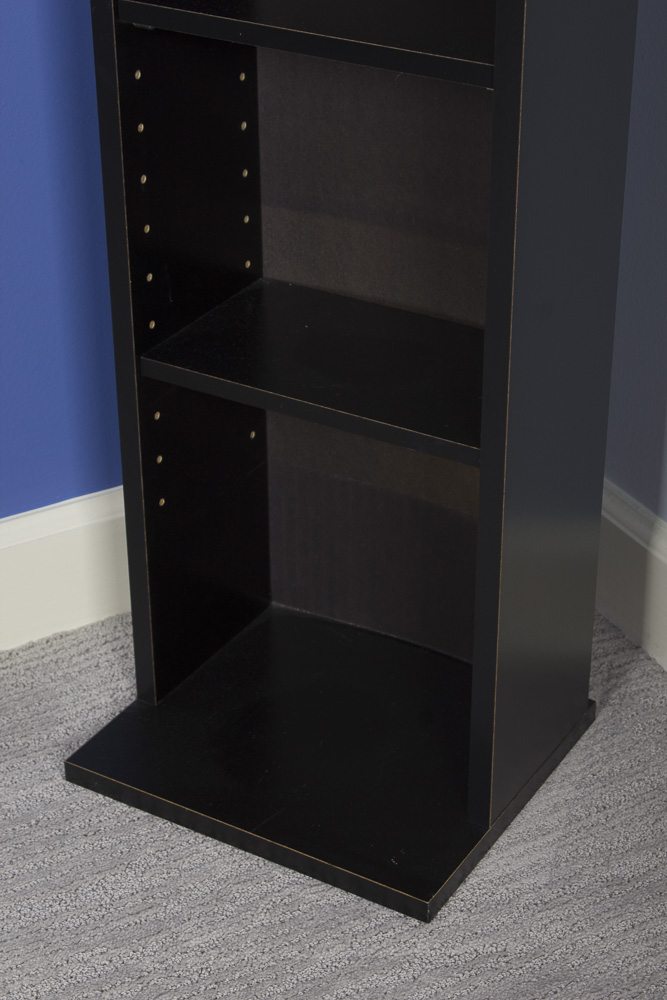 Black 6-Shelf CD Tower