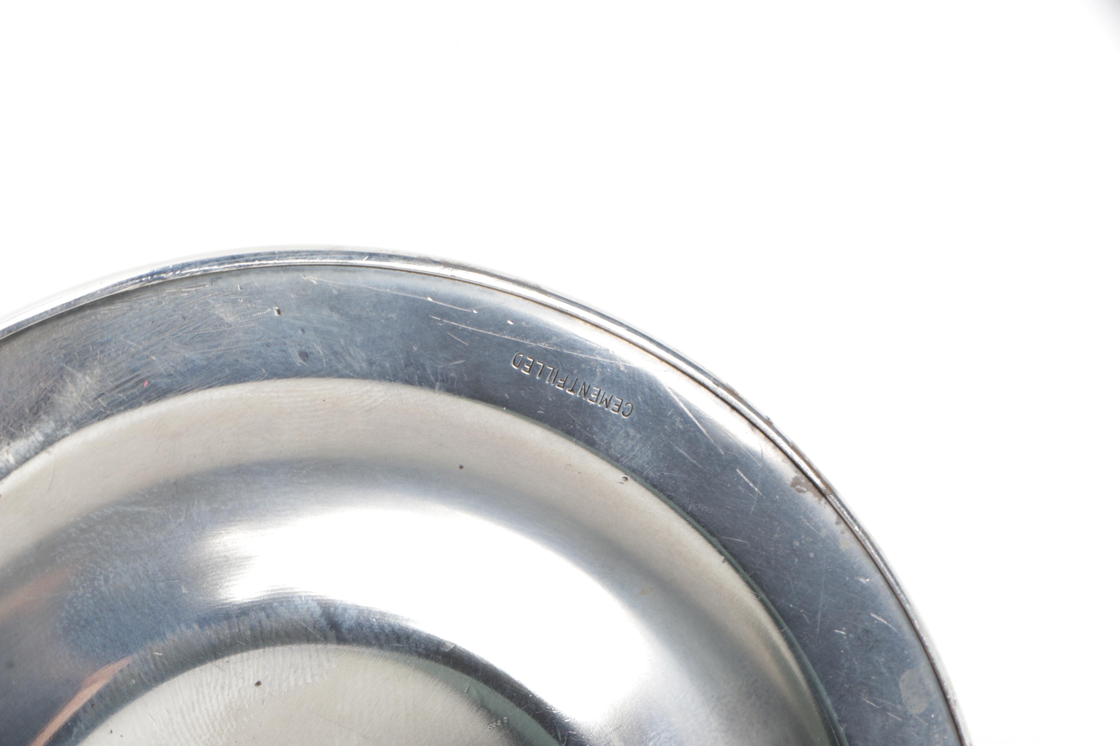 S. Kirk & Son "Repousse-Half Chased" Weighted Sterling Candleholders