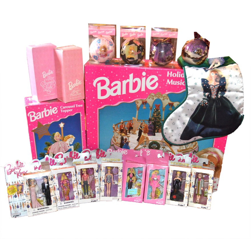 Barbie Keychains and Holiday Collectibles